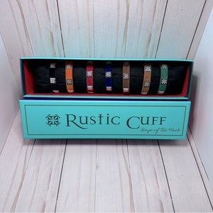 Rustic Cuff Meagan Leather Suede Wrap Set of 7 EUC